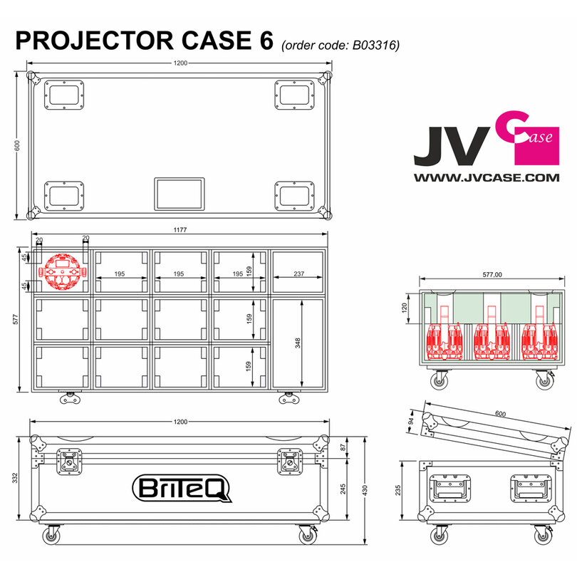 JV Case PROJECTOR CASE 6 B03316 - 3