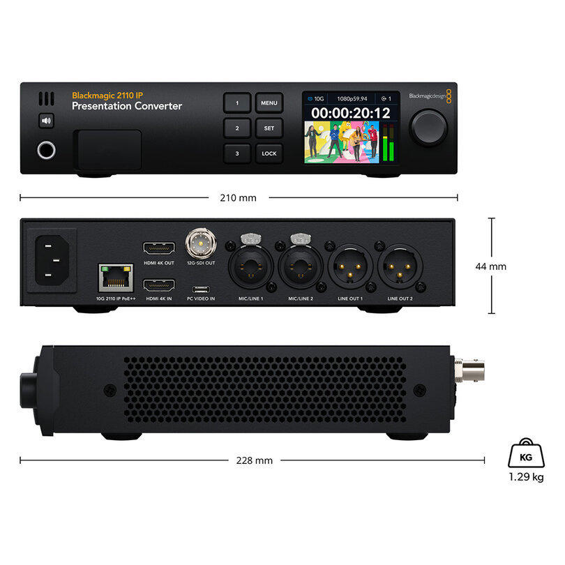Blackmagic Design Blackmagic 2110 IP Presentation Converter CONVNVIPH/PRESC - 4