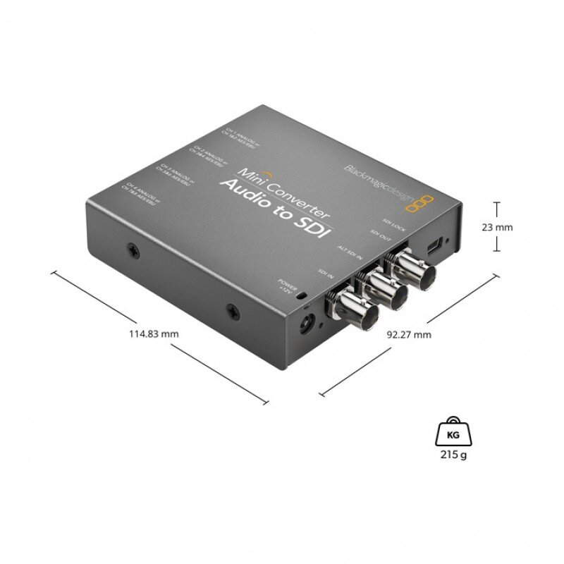Blackmagic Design Mini Converter - Audio to SDI 2 CONVMCAUDS2 - 1
