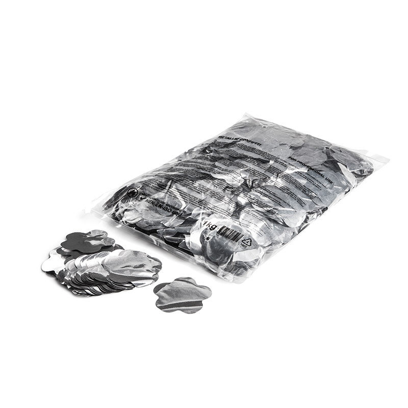 The Confetti Maker Metallic confetti flowers - Silver CON16SL