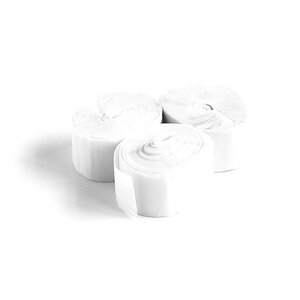 The Confetti Maker Streamer 10m x 1,5 cm - White STR02WH