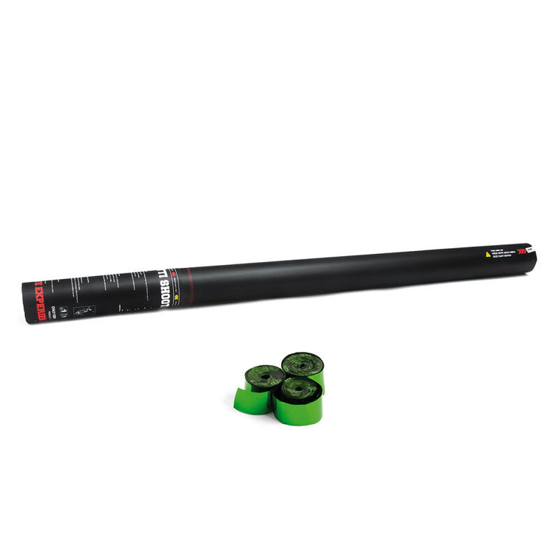 The Confetti Maker Handheld Cannon 80 cm metallic streamer - Green HSC06DG