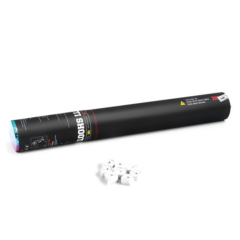 The Confetti Maker Handheld Cannon 50 cm streamer - White HS03WH