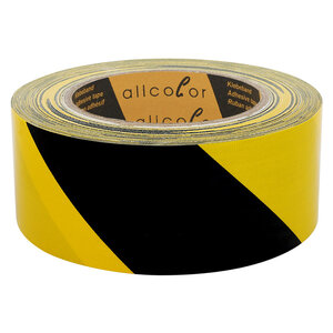 Allcolor Cloth Warning Tape 650 black-yellow 650BG