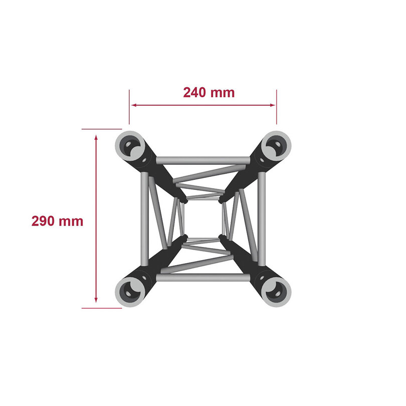 Contestage QUATRO-300 blk - Quatro 290 heavy  lg 300cm + coup H11650 - 1