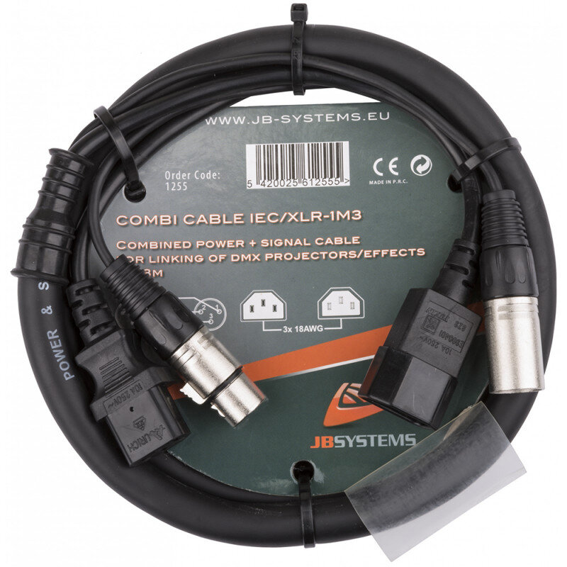 Hilec Combicable IEC/XLR 1.3M  B01255