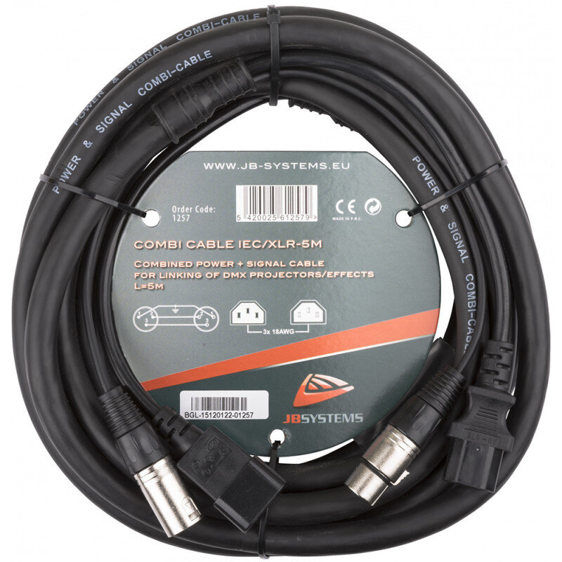JB Systems Combicable IEC/XLR 5M  B01257
