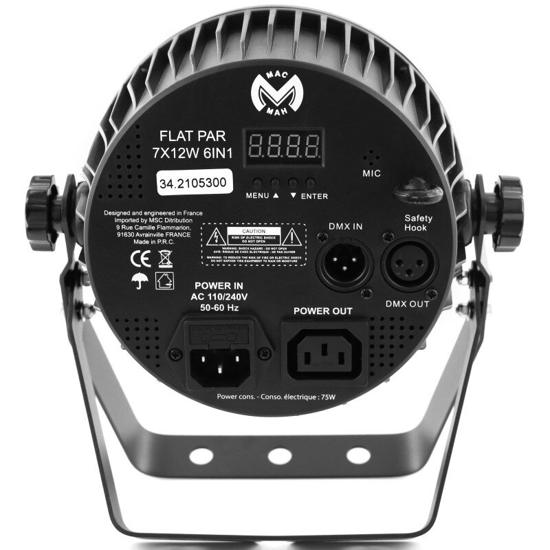 Mac Mah FLAT PAR 7X12W 6IN1   MACFLATPAR7X12W6IN1 - 13