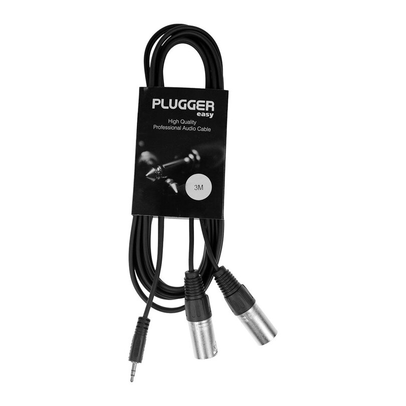 Plugger Câble Y Mini Jack Mâle Stéréo - XLR Mâle 3m Easy PLUCABYMMSXM33M00EAS