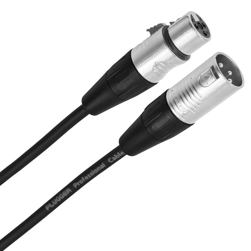 Plugger Female XLR 3p - male XLR 3p cable, 1 m PLUCABSXF3XM31M00TOU