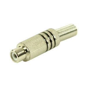 Plugger RCA Connector PLUCONRCAFBL   PLUCONRCAFBL